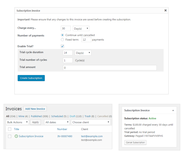 Subscription Invoices Extension | Sliced Invoices